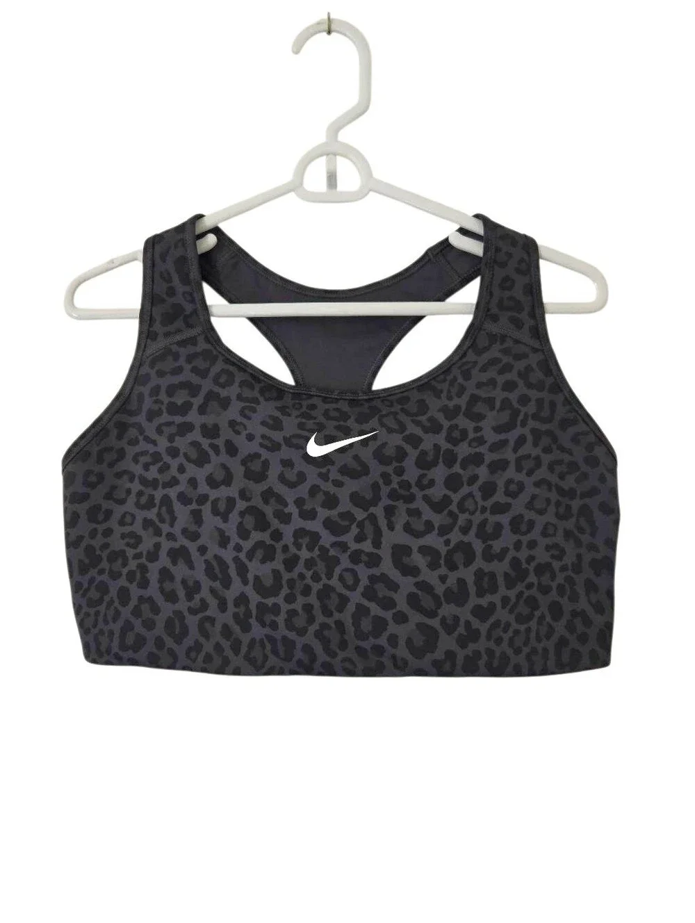 Nike Black Leopard Print Sports Bra